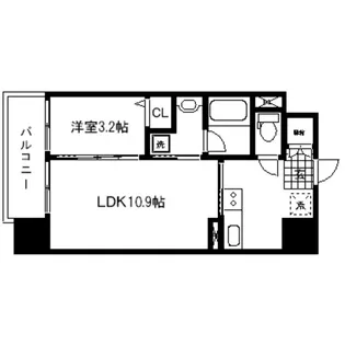 バリューエクセ【9階】の間取り