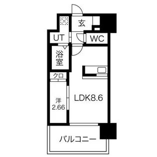 アルティザ仙台花京院【13階】の間取り