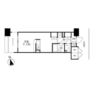 プライムアーバン仙台五橋【7階】の間取り