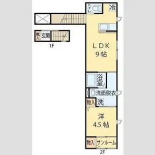 フォレスタ上杉【2階】の間取り