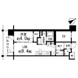 クレアホームズ フラン榴岡公園【10階】の間取り