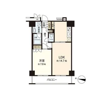 レジデンス仙台駅東【10階】の間取り