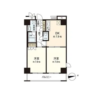 レジデンス仙台駅東【10階】の間取り