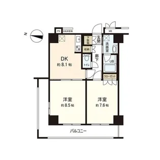 レジデンス仙台駅東【12階】の間取り