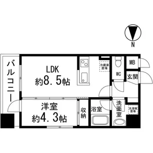 プレシャス二日町【7階】の間取り