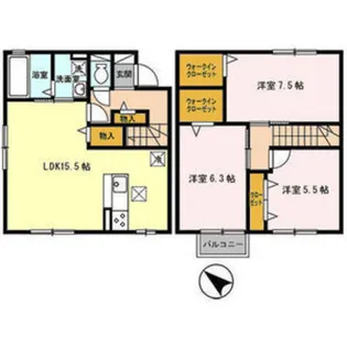 ブライト ハイム【002号室】の間取り