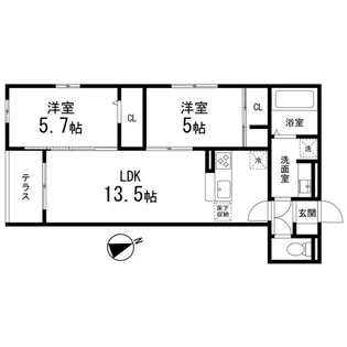 DーROOM小田原8丁目Ⅱ【305号室】の間取り