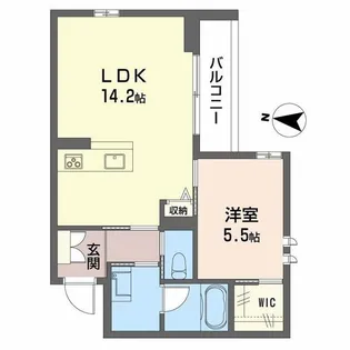 アトリエール北六番丁【1階】の間取り