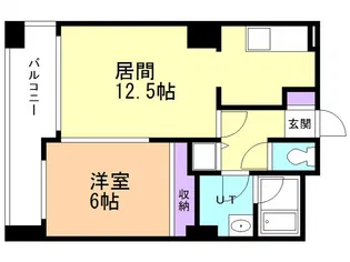 ベルシー室蘭【203号室】の間取り