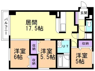 ベルシー室蘭【304号室】の間取り