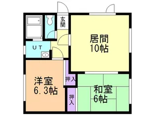 野宮マンション【202号室】の間取り