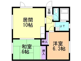 野宮マンション【201号室】の間取り