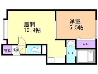 parco presso宮の森【205号室】の間取り