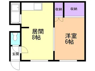 ハイツモト【101号室】の間取り