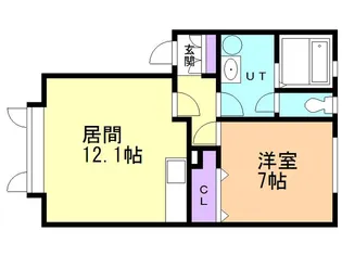プレミアム港南【1−3号室】の間取り