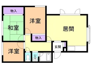 ケントハウス港北【102号室】の間取り