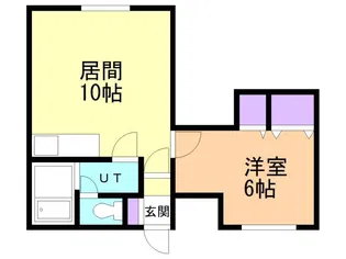 ホワイトハウス1【105号室】の間取り