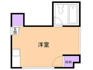 学)ハイツ六本木【208号室】の間取り