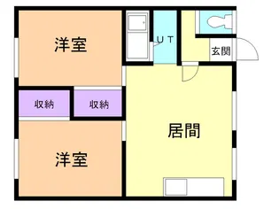 フジナカコーポⅦ【201号室】の間取り