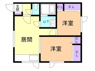 ピジョン高砂【202号室】の間取り