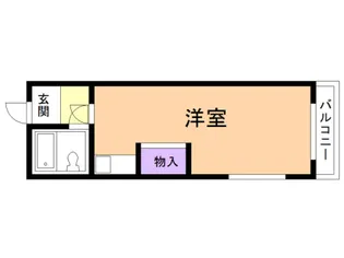 コーポあなやま【102号室】の間取り