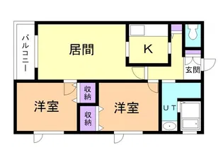 レジデンス寿【202号室】の間取り