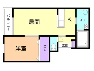 マリンブルーハイツ【204号室】の間取り