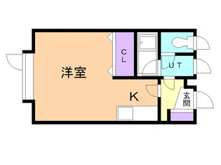 フラワーコーポ【201号室】の間取り