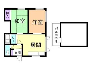 山田ハイツ【202号室】の間取り