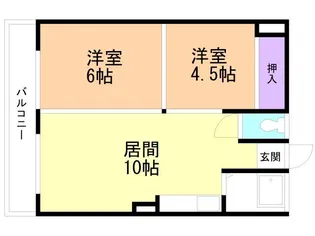 コーポ原田【202号室】の間取り
