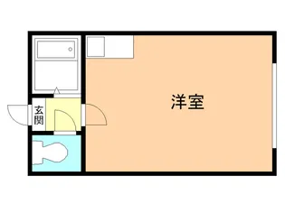 学)TKマンション【B110号室】の間取り