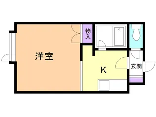 ノーザンベルグ52【104号室】の間取り