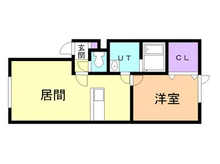 ラフィーネ知利別Ⅱ【205号室】の間取り