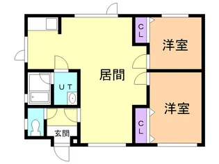 中島本町YA−2【1号室】の間取り