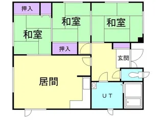 川浪荘【101号室】の間取り