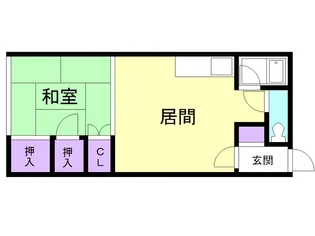川浪荘【201号室】の間取り
