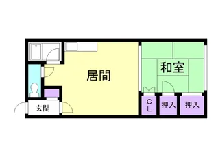 川浪荘【202号室】の間取り
