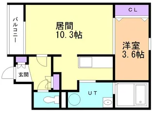 プチメゾン日の出B【102号室】の間取り