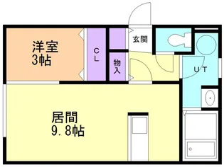 Residence HINODEⅡ【201号室】の間取り