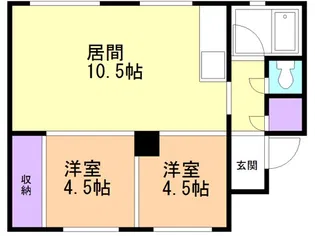 スワンマンション【104号室】の間取り