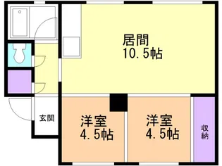 スワンマンション【303号室】の間取り