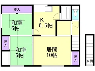 コーポ高平【102号室】の間取り