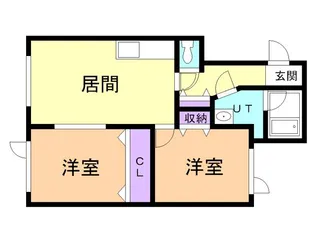 ファーストウィッシュ【201号室】の間取り