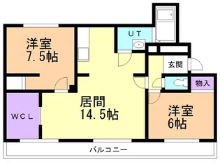 フォレストコート【31号室】の間取り