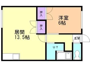 マンション城【203号室】の間取り
