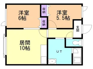 コーポスワンC【203号室】の間取り