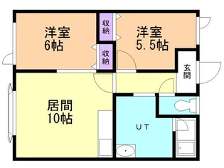 コーポスワンA【101号室】の間取り