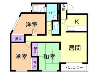 アラモードS・K【101号室】の間取り