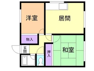 桜木ハイツ1号棟【2階】の間取り