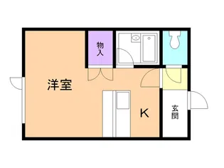ハイツカーヤ【2階】の間取り